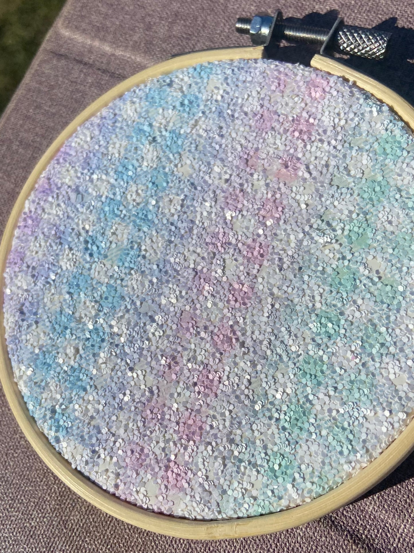Pastel Plaid Display Hoop (4 inch)