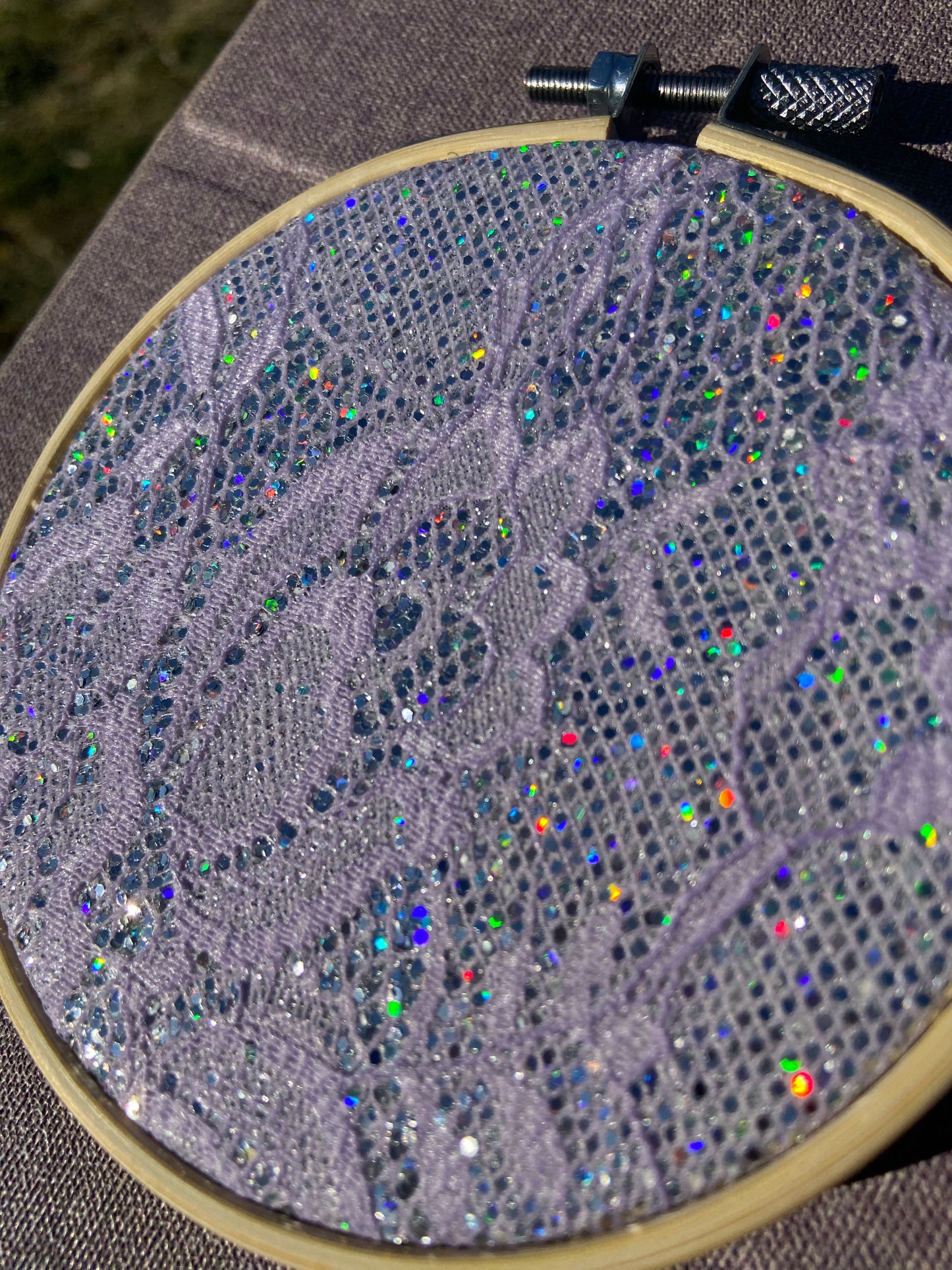 Lilac Glam Display Hoop (4 inch)