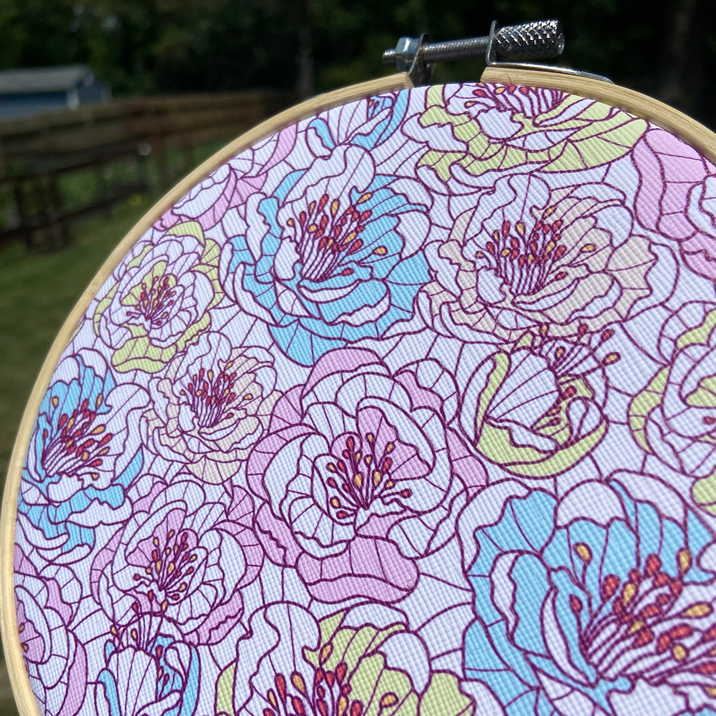 Floral Time Display Hoop (6 inch)