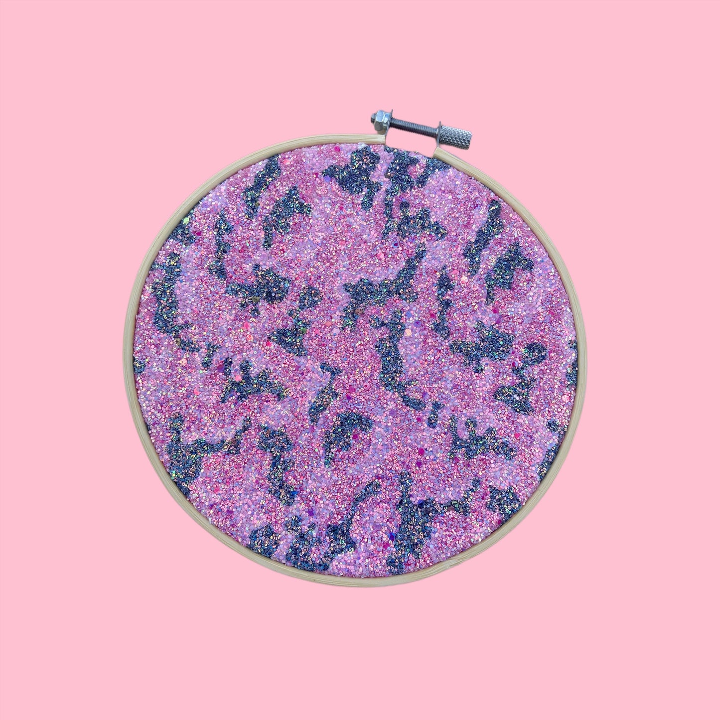 Pink Camo Display Hoop (6 inch)