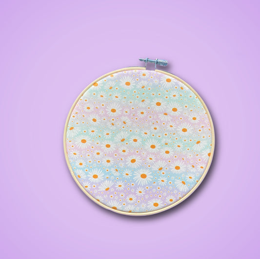 Pastel Daisies Display Hoop (6 inch)