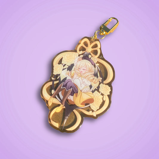 Yellow Grief Seed Acrylic Charm